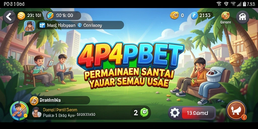 Tangkapan layar gameplay 4P4PBET yang penuh warna dan seru.