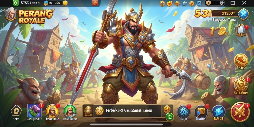 Tangkapan layar utama 531SLOT menampilkan aksi Battle Royale yang mendebarkan.