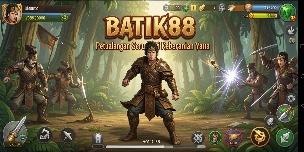 Tampilan intens gameplay Action di BATIK88.