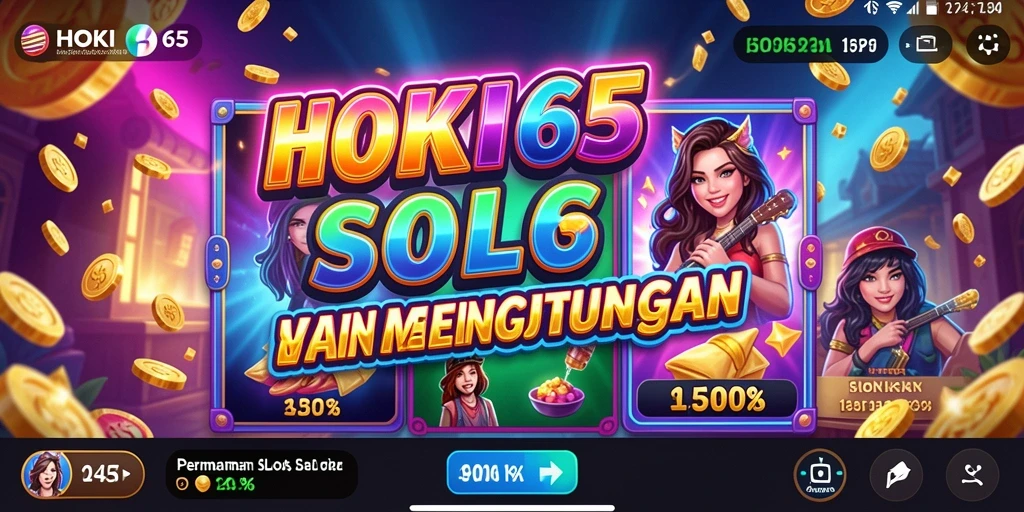 Tampilan gameplay HOKI65 yang seru saat bermain slot.