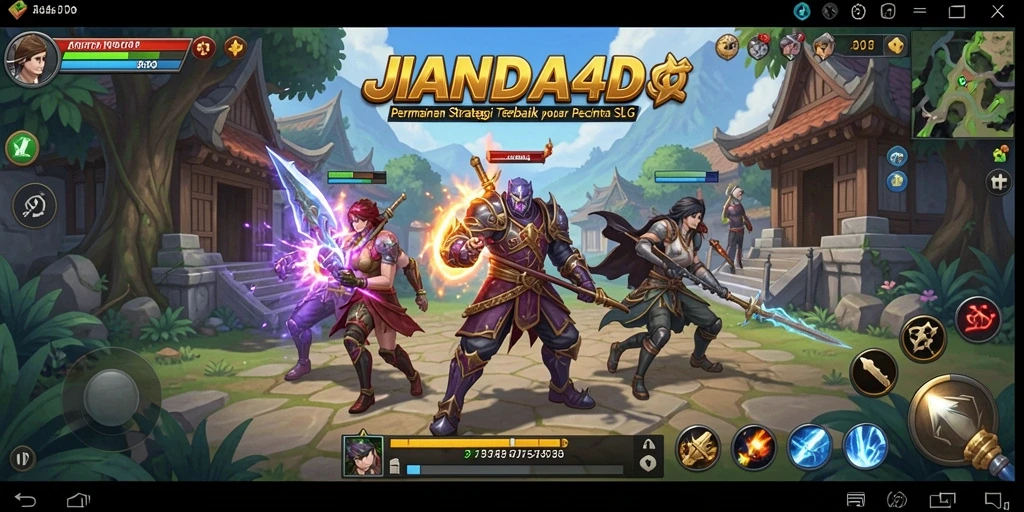 Tampilan utama gameplay JANDA4D dengan aksi mendebarkan.