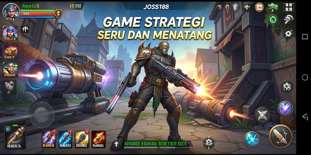 Tampilan gameplay yang menegangkan dan penuh strategi di JOSS188.