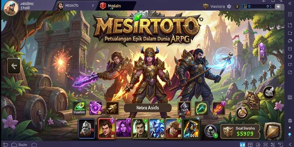 Gameplay seru dalam dunia fantasi ARPG MESIRTOTO.