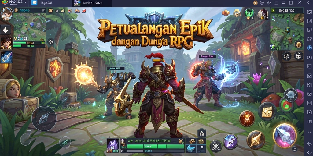 Tampilan gameplay seru dan penuh petualangan RPG.