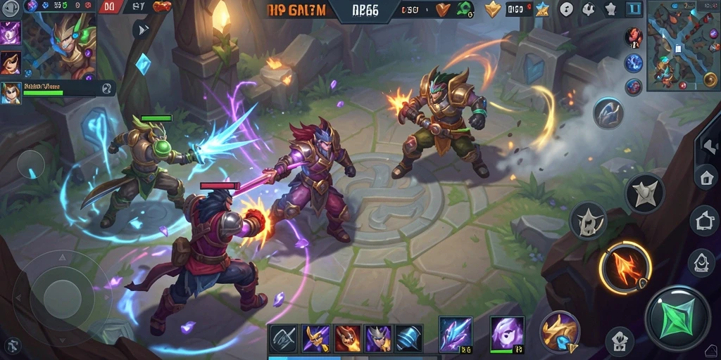 Tampilan seru gameplay RP66 saat pertempuran sengit terjadi.