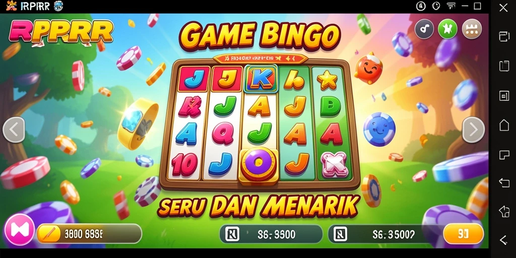 Screenshot gameplay RPRR menampilkan keseruan permainan bingo.