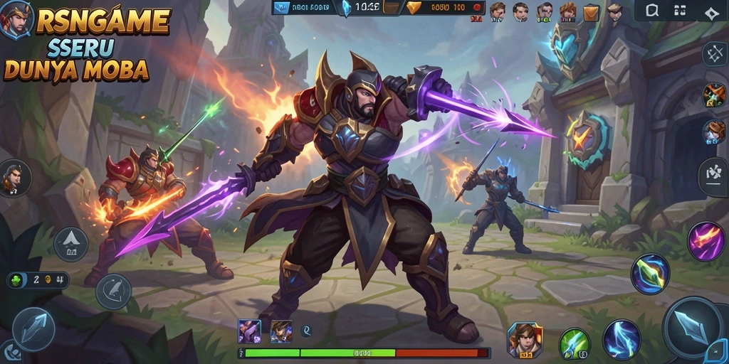 Tampilan gameplay RSNGAME yang menegangkan dan menarik.