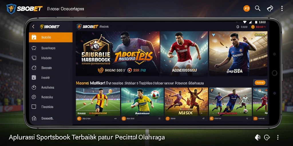 Tampilan menarik dari aplikasi SBOBET saat melakukan taruhan olahraga.