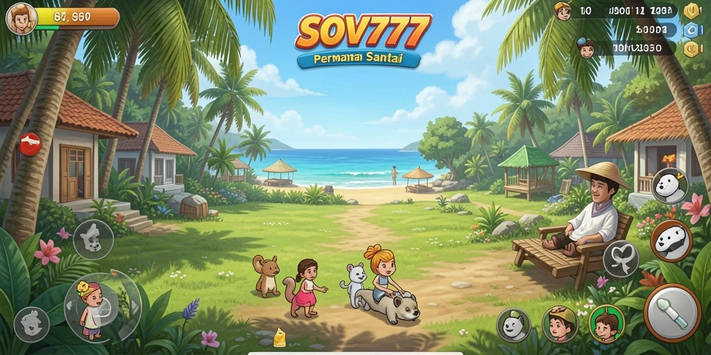 Screenshot menampilkan gameplay menyenangkan SOV777 dengan berbagai elemen menarik.