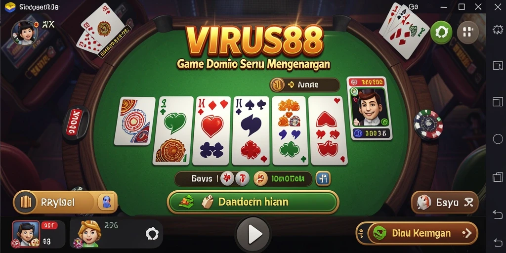 Tampilan gameplay seru dan interaktif dari VIRUS88.