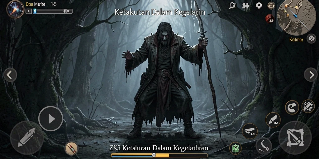 Gameplay menegangkan ZK3 yang penuh dengan elemen Horror.